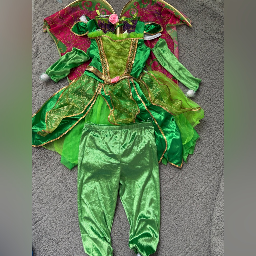 Sparkling Green Fairy Costume for Kids